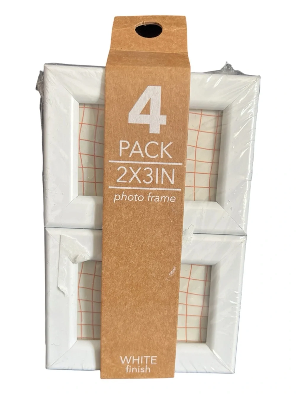 HarborTown 4-Pack 2x3in White Photo Frames